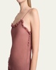 Lingerie Tulle Ruffle-Trim Silk Camisole