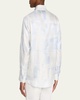 Men's Palace-Print Silk Dress Shirt
