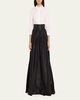 Pleated Silk Ball Skirt