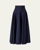 Nell High-Waisted Cotton Maxi Skirt