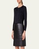 Tassel Zip Front Cropped Knit Cardigan