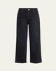 Billie Wide Straight Cropped Jeans