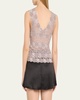 V-Neck Floral Lace Tank
