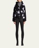 Faux-Fur Reversible Star Hoodie