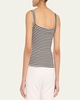 Striped Square-Neck Tank Top