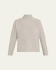 Boxy Cashmere Turtleneck Sweater
