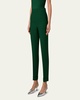 Chris Crepe Tapered-Leg Cuffed Pants