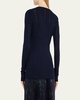 Lillian Slim V-Neck Wool Cardigan