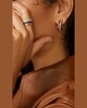 Quatre Large Ring in Tricolor Gold with Brown PVD and Diamonds