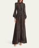 Tiana Linen-Silk Maxi Dress