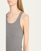 Di Maria Ribbed Scoop-Neck Tank