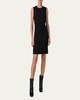 Wool Crepe Double-Face Dress