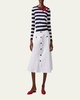 Button Front Midi Skirt