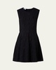 3D Star Jacquard Knit Mini Dress
