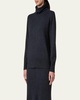 Cashmere Wide Turtleneck Knit Sweater