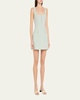 Maeve Square-Neck Wool Mini Dress