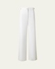 Finnian Wide Leg Cotton Stretch Denim Pants