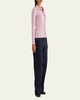 Ashlen Ribbed Button-Front Top