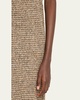 Cara Straight Houndstooth Skirt
