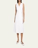 Sleeveless A-Line Wrap Dress
