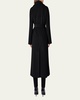 Long Double-Breast Belted Wool-Cashmere Coat