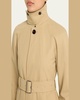 Feminine Belted Car Coat
