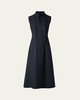 Fit-and-Flare Cotton Midi Dress