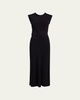 Belted Bias Midi Dress