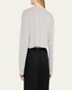 Maeve Cropped Pointelle-Knit T-Shirt