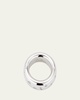18K White Gold Iconica Ring with Fancy Set Diamonds