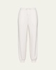 Cashmere Jogger Pants with Logo Detail