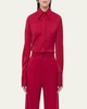 Bias Seamed Button Up Blouse