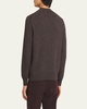 Men's Melange Cashmere Crewneck Sweater