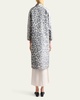 Adams Leopard Silk-Blend Coat