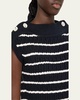 Portofino Knit Sweater with Button Detail