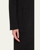 One-Button Cashmere Coat