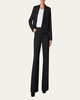 Adele Pinstripe Double-Breasted Short Jacket