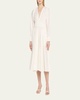Viro Long-Sleeve Midi Dress