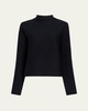 Calliope Mock Neck Wool-Blend Top