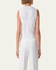 Cotton-Blend Jacquard Trapeze Rayonnant Knit Top