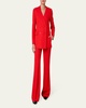 Trinity Collarless Wool Blazer Jacket