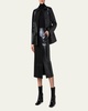 Whisper Lacquer Leather Jacket with Belt