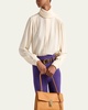 Marocaine Button Down Silk Top with Scarf
