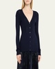 Lillian Slim V-Neck Wool Cardigan