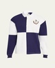 Men's Square Colorblock Grandfather Rugby Shirt