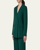 Trinity Double-Breasted Wool Crepe Jacket