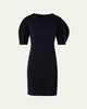 Volume Puff-Sleeve Short Dress