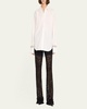 Calvin Embellished Button-Front Top