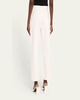 Crystal Slit Straight-Leg Jeans