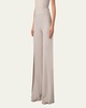Fellia Silk Georgette Wide-Leg Slit Pants